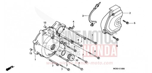 PANNEAU CARTER-MOTEUR G. XL650V1 de 2001